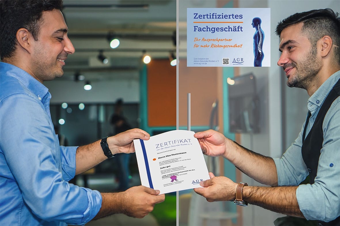Aktion Gesunder Rücken zertifiziert PSSST Bettenhaus Freiburg