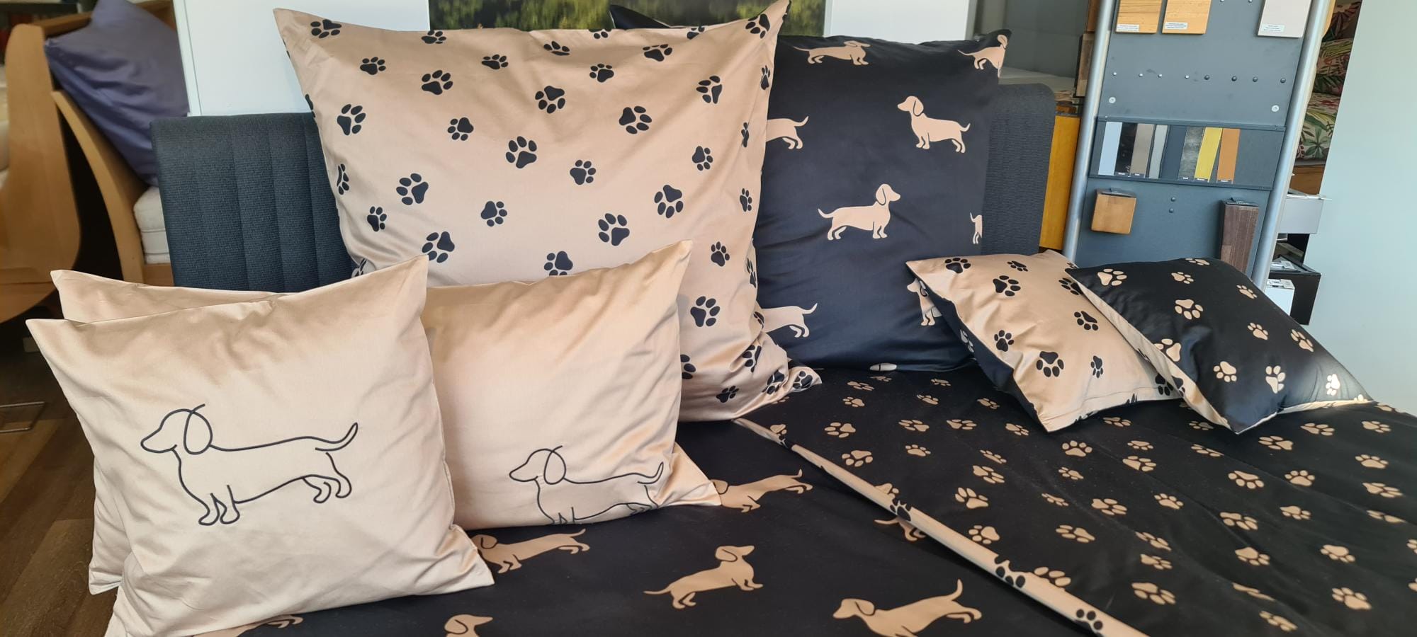 elegante Bettwäsche WE LOVE DOGS 03 elegante Bettwäsche WE LOVE DOGS