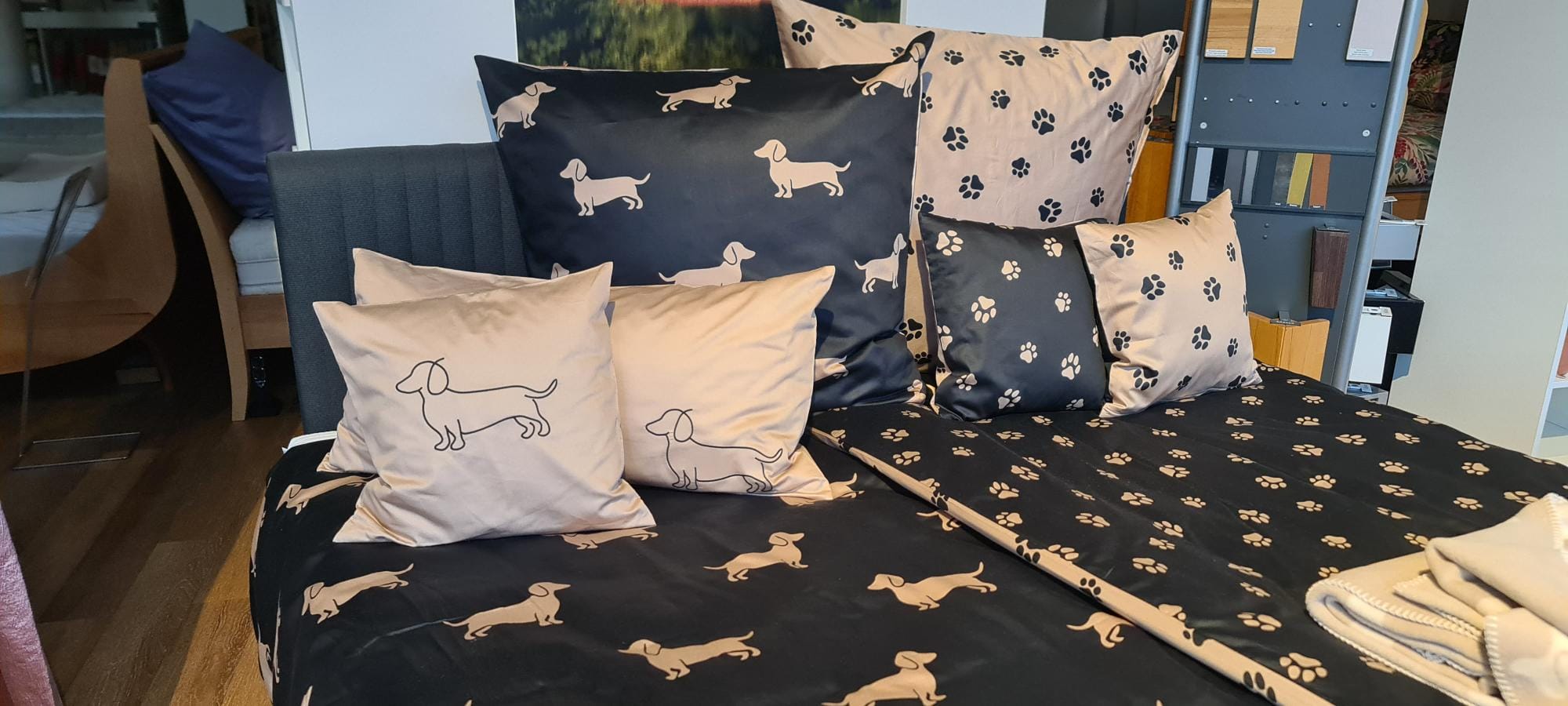 elegante Bettwäsche WE LOVE DOGS 12 elegante Bettwäsche WE LOVE DOGS