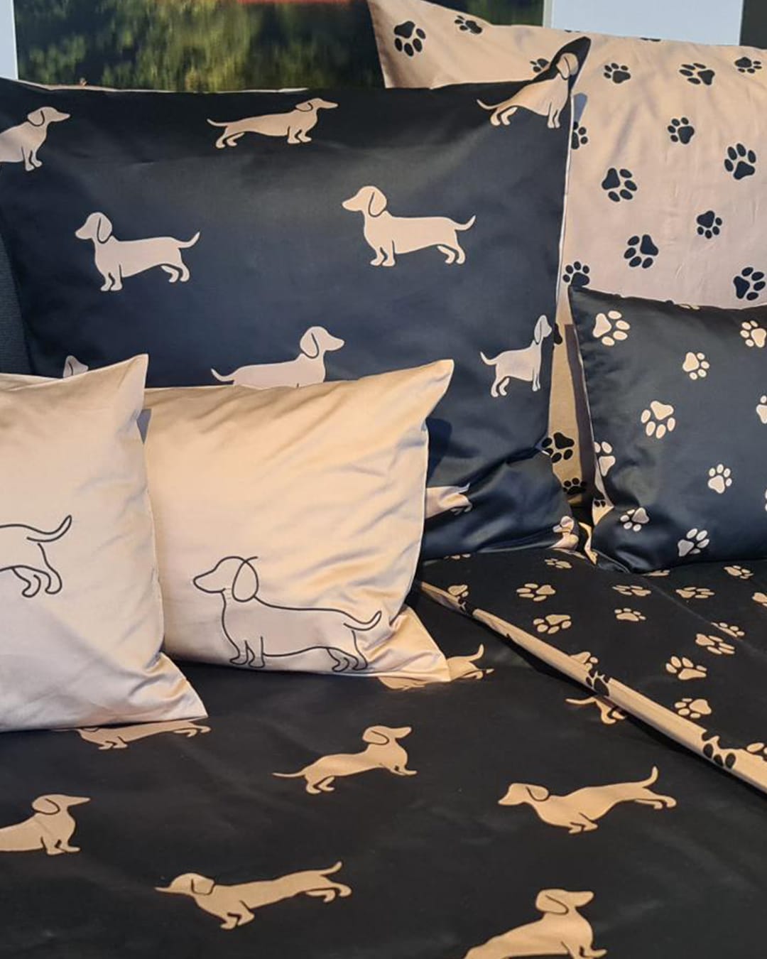 elegante Bettwäsche WE LOVE DOGS