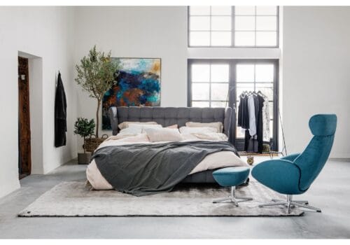 furninova mario bed and globe armchair original artwork