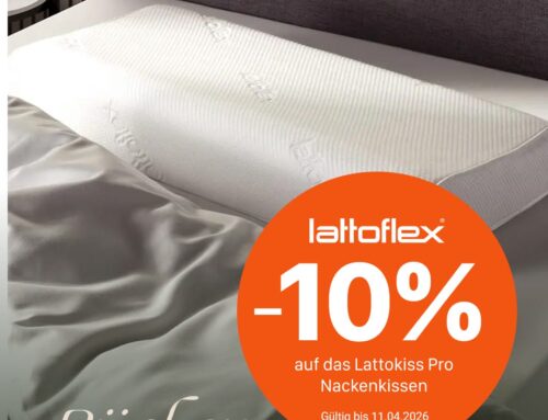 10% auf Lattokiss Pro Nackenkissen – noch bis zum 11. April