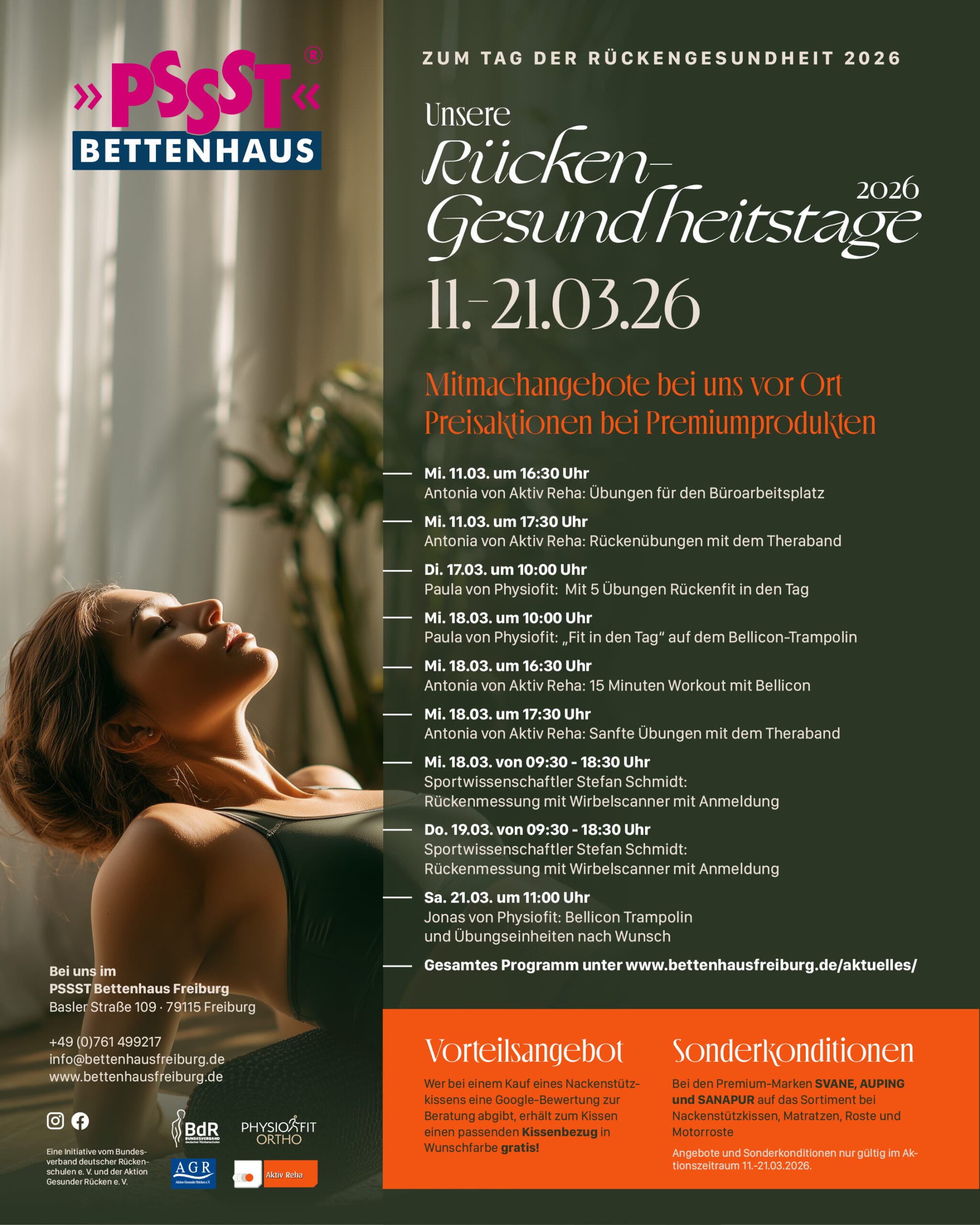 Unsere Rückengesundheitstage vom 11.-21.03.2026