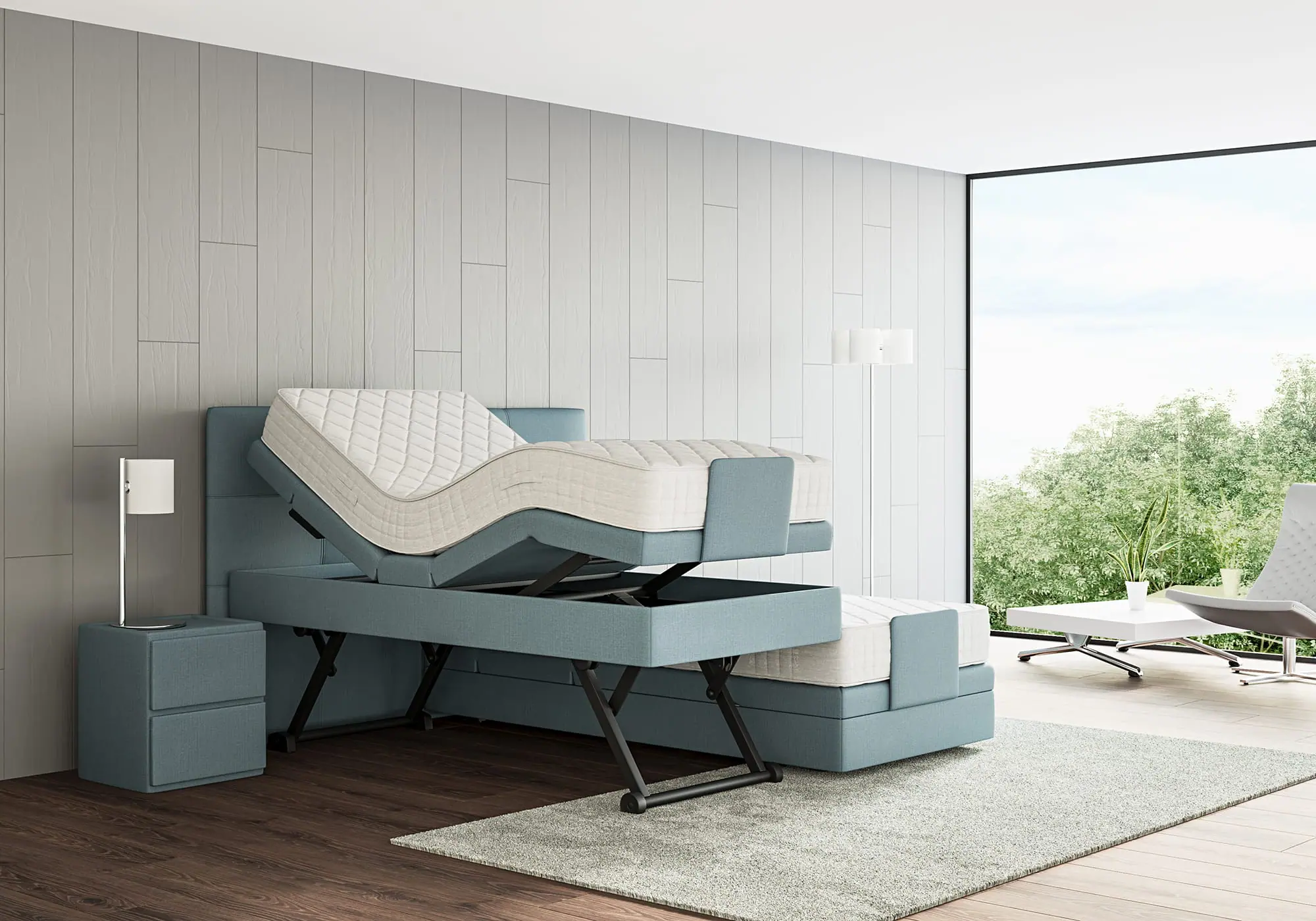 boxspring bett philrouge eos relax blau 2